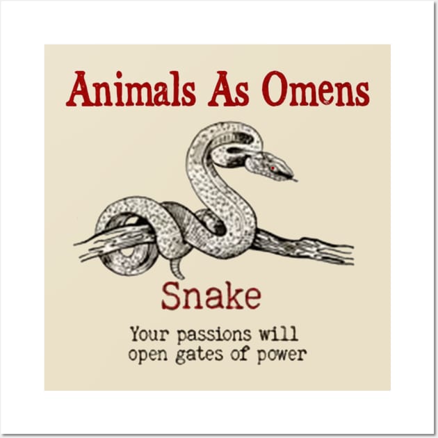 ANIMAL OMEN SNAKE Wall Art by RangerScots